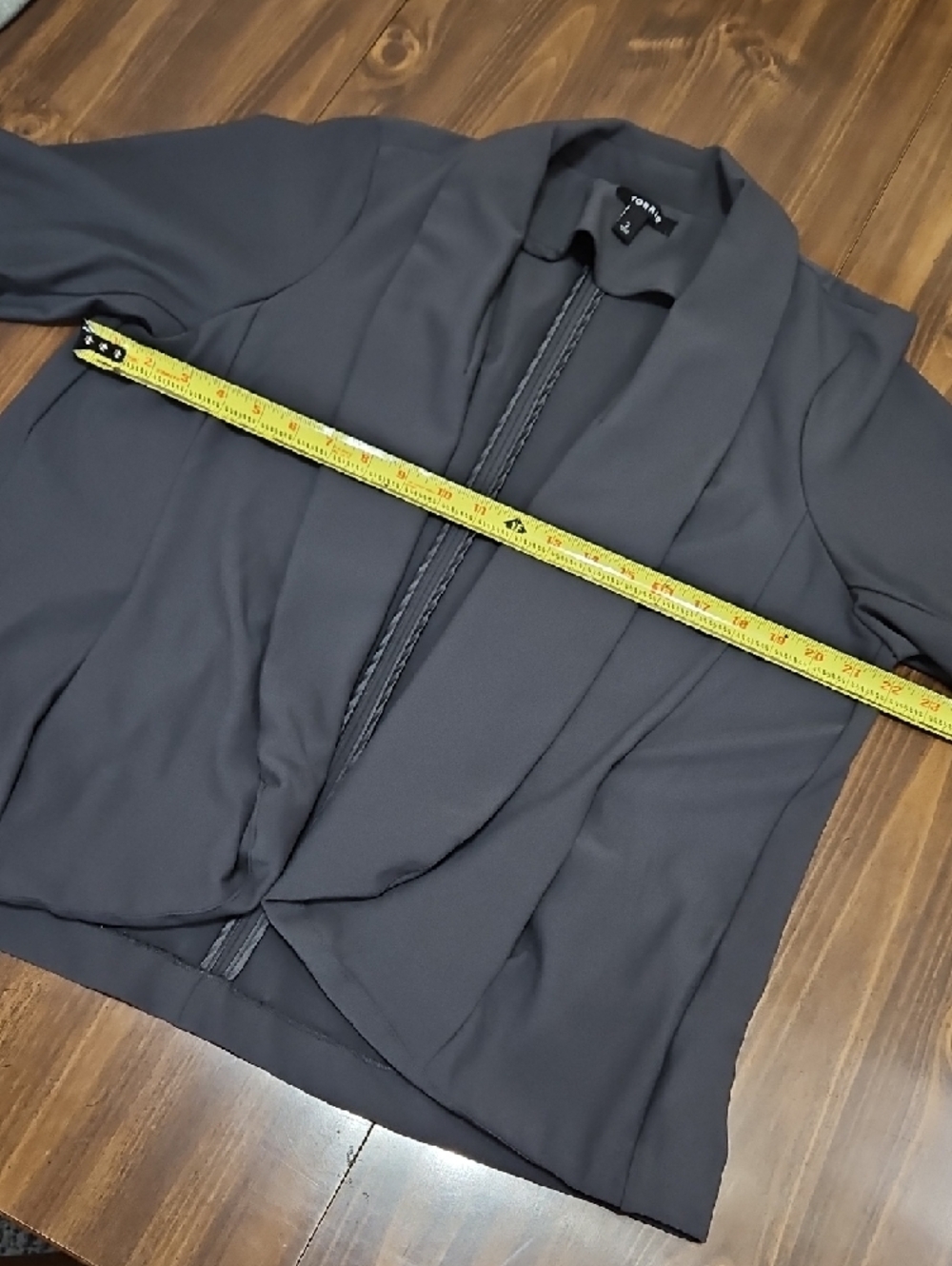 torrid Draped Open-Front Blazer - Picture 4 of 7